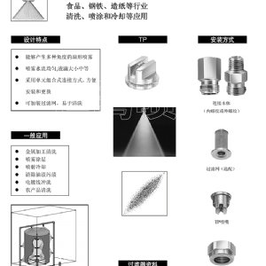 单元组合式扇形喷嘴-TP