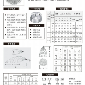 多孔实心锥喷嘴-FF