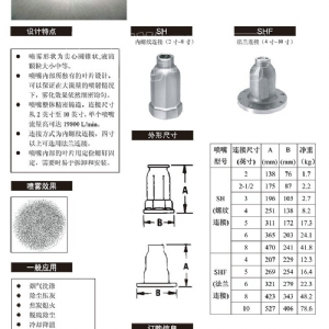 大流量实心锥喷嘴-SH