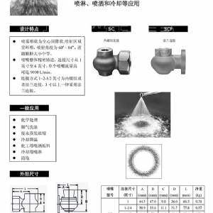 大流量空心锥喷嘴-SC